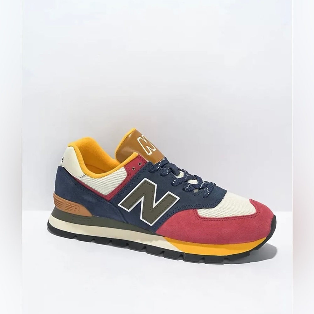 New Balance 574 Men’s Casual Shoe - Natural Indigo/Earth Red - Size 10